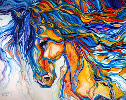 Stallion Southwest By M Baldwin Abstract Animal Art Horse Painting Abstract Horse