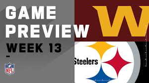 Find game schedules and team promotions. Washington Football Team Vs Pittsburgh Steelers Nfl Week 13 Game Preview Youtube