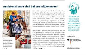 Wir freuen uns auf sie, bis bald! Bei Sparda Assistenzhunde Erlaubt