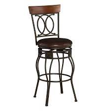 The stools are made from lightweight. Linon Ox Back 30 Metal Swivel Bar Stool In Bronze 02565mtl 01 Kd U
