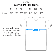 slim fit t shirt size chart fitness and workout