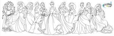 These princess coloring pages are great to print whenever you have a child who needs a little rest from all the other activities during the day. Fans Request Disney Princess With Merida From Brave Coloring Pages Disney Princess Coloring Pages Disney Princess Colors Princess Coloring