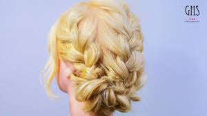 シンプルな編み込みアップヘアアレンジ Youtube