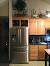 Modern Wine Rack Over Fridge