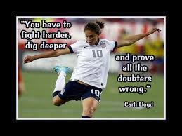 Soccer Poster Carli Lloyd Olympic Champion Photo Quote Wall Art 5x7 Quot 11x14 Quot Fight Harder Inspirational Soccer Quotes Soccer Motivation Soccer Quotes