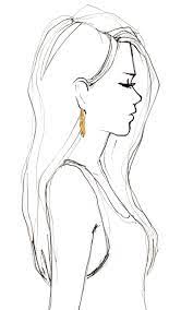 Divide your ruler into 8 equal spaces and use a straight edge to draw lines from each tick through the head. Side View Cartoon Side View Girl Face Drawing Novocom Top