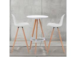 Lit coffre haut de gamme promo. Table Haute De Bar Ronde Scandinave Sara Blanche Vente De Id Market Conforama