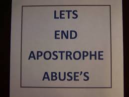 Image result for misuses of apostrophes