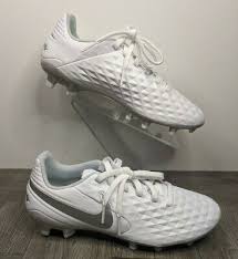 New Nike Tiempo Legend Viii 8 Pro Fg White Platinum At6133 100 M Sz 8 5 W 10 New Nike Nike White Sneaker