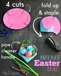 Make small easter plate each one of these foam cup bunnies takes if you are thinking of making a cute easter decoration together with your kids, give this rocking paper plate bunny a go. Homemade Paper Plate Easter Basket Easter Preschool Easter Basket Crafts Easter Crafts