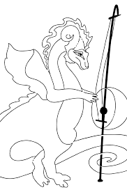 Wenn ihr sie benutzen wollt, könnt ihr sie herunterladen und ausdrucken. Ausmalbild Drache Komponiert Musik Kostenlos Druck