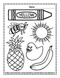 Free printable & coloring pages. Learn Your Colors Yellow Coloring Page By Rebecca Burk Illustrations