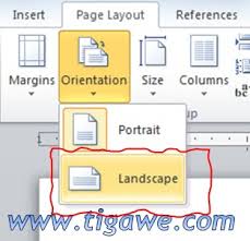 Cara Mengganti Kertas Menjadi Vertikal Horizontal Di Ms Word 2010