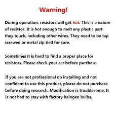 Luckily our s550 stang's turn signals keep blinking as they do with oem bulbs. 4pcs Aaron 50w 6ohm Load Resistors Fix Led Bulb Fast Hyper Flash Turn Signal Blink Error Code Resistors Get Very Hot During Working In Dubai Uae Whizz Resistors