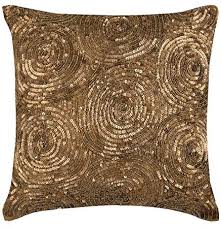 On sale for ¤11.71 original price ¤23.14 $11.71 ¤23.14. Amazon Com The Homecentric Designer Gold Pillow Covers 22x22 Inch 55x55 Cm Decorative Throw Pillows Cover For Couch Spiral Sequins Pillows Cover Art Silk Square Pillowcases Geometric Modern Golden Touch Home