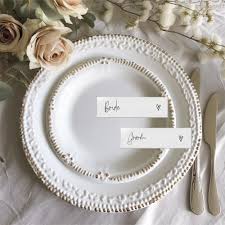 Printed Place Cards for Wedding, Skinny Flat Placecards Reception Guests,  Slim Personalised Place Tags With Names, Bride Groom, Table Decor - Etsy UK