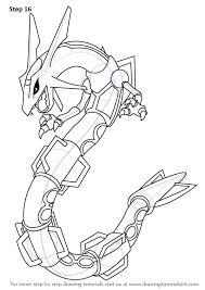 Learn How To Draw Rayquaza From Pokemon Pokemon Step By Step Drawing Tutorials All Pokemon Drawing Pokemon Sketch Pokemon Coloring Pages