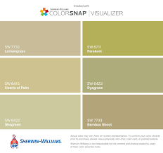 I have seen interior paints exact matched for touch up 20 years later a. I Found These Colors With Colorsnap Visualizer For Iphone By Sherwin Williams Lemongrass Sw 7732 Hearts Of Palm Sw 64 Color Sherwin Williams Paint Brands
