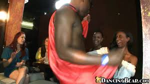 Black guy dancing naked for the girls