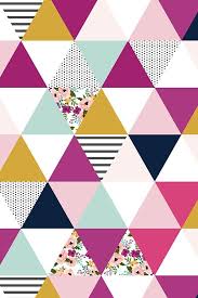 Colorful Fabrics Digitally Printed By Spoonflower Floral Triangle Wholecloth Josie Meadow Pattern Wallpaper Accent Wallpaper Prints