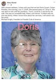 Doris' late daughter Debbie and her family lived for many years in Western  Australia and was a well known breeder and exhibitor of Standard Poodles.