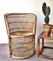 Vintage Wicker Chair Boho Seating Peacock Pedestal 70 39 S Rattan Chair Small Wicker Chair Wicker Chair Vintage Wicker Chair Wicker Rattan Chair