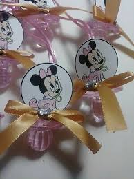 Keep the kiddos entertained with minnie mouse piñatas and fun games. 12 Minnie Mouse Baby Shower Pacifier Necklaces Favors Pink And Gold 15 25 Picclick
