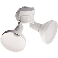 Southwire 240 Watt 270 Degree White Motion Activated Outdoor Dusk To Dawn Security Flood Light With Twin Head And Bulb Shields L6004wh The Home Depot