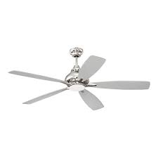Hunter fans, minka aire, and more! 52 Inch 5 Blade Brushed Nickel Ceiling Fan With Light Ceiling Fans Home Garden Worldenergy Ae