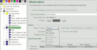 The Observing Database And Observation Status Flags Gemini