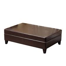 This square coffee table features four tops that lift on independently and flip over to. Dylan Bonded Leather Flip Top Storage Ottoman Brown Abbyson Living Target
