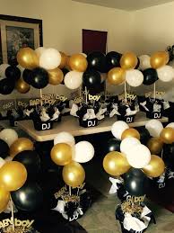 Open décor & pillows dropdown. Black And Gold Babyshower Centerpieces Shop Rent Consign Motherho Birthday Decorations For Men 50th Birthday Party Ideas For Men 50th Birthday Decorations