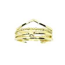 Amazon Com Pura Vida Gold Retreat Stack Ring Gold Plated