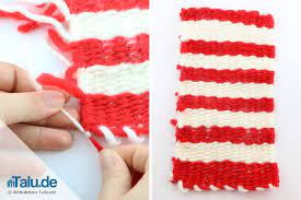 Von links nach rechts den kettfaden am warenbaum festbinden durch eine. Weben Mit Webrahmen Lernen Anleitung Fur Kinder Talu De