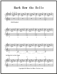 Hark Of The Bells Ukrainian Bell Carol Free Sheet Music For Your Beginning Piano Students