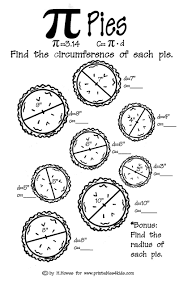 Pi Pies Math Worksheet Math Stem Activities Middle School Math Pi Day