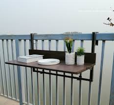 Fits to most decking or balcony rails to give you more space where it was. Balcony Railing Collapsible Hanging Table Household Bar Counter Outdoor Lifting Computer Desk Corrosion Resistant Easy To Clean Laptop Desks Aliexpress