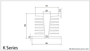 k series heat sink solid state module