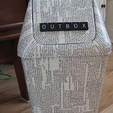 Pin By Gift Guru On Diy Tips Decorate Plastic Bins Recycled Books Book Bins