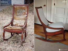 Serena Isybella Before After My Yellow Umbrella Rocking Chair Makeover Upholstered Rocking Chairs Antique Rocking Chairs