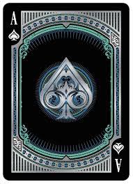 Alloy Cobalt Playing Cards Ace Of Spade Playing Cards Art Ace Card Cool Playing Cards