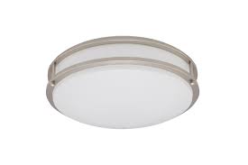 Modern ceiling lamp light brown ring with remote control, suitable for living room, bedroom, kitchen, study, geometric led ceiling lamp is acrylic surrounds the ceiling and looks special when the lights are turned on. Cmm316d 251bnps4d 16 Inch Round Integrated Led Frosted White Glass Shade With Brushed Nickel Double Ring Flush Mount Ceiling Light Driver On Board Triac Dimmable 25w 120v 4000k 1750lm Etlin Daniels
