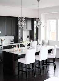 The table itself won't stand out but you can use elements around it it's often desirable for the dining room to have a wooden floor when working with the black and white combo for the furniture. Black And White Kitchen Ideas