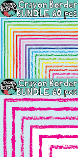 Crayon Border Clipart Bundle Perfect For Classroom Resources And Teachers Pay Teachers Sellers Teachers Pay Teachers Seller Resource Classroom Teacher Clipart
