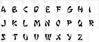 You might find websites that give you the way english alphabets. Are There Any Free Fonts For Western Letters That Look Like Chinese Calligraphy Quora