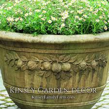 An outdoor planter round up. Pomegranate Large Vintage Outdoor Planter Kinsey Garden Decor
