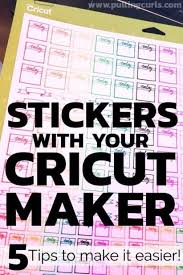 This adds the image to your design area where you can adjust the size or even the direction of the image. Cricut Planner Sticker Tips