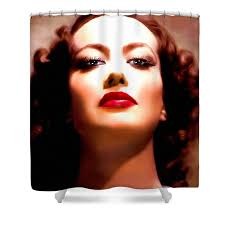 Joan Crawford Shower Curtain by Georgiana Romanovna