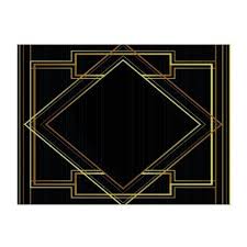 Black And Gold Art Deco Gatsby Black And Gold Geometric Pattern Art Deco Sign Zazzle Com Gold Geometric Pattern Geometric Pattern Art Pattern Art
