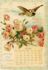 06 June Estampas Vintage Calendarios Antigos Estampas